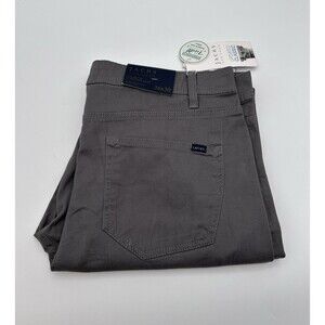 Jachs New York Men's Straight Stretch 5 Pocket Twill Pant 36X30 Charcoal Gray